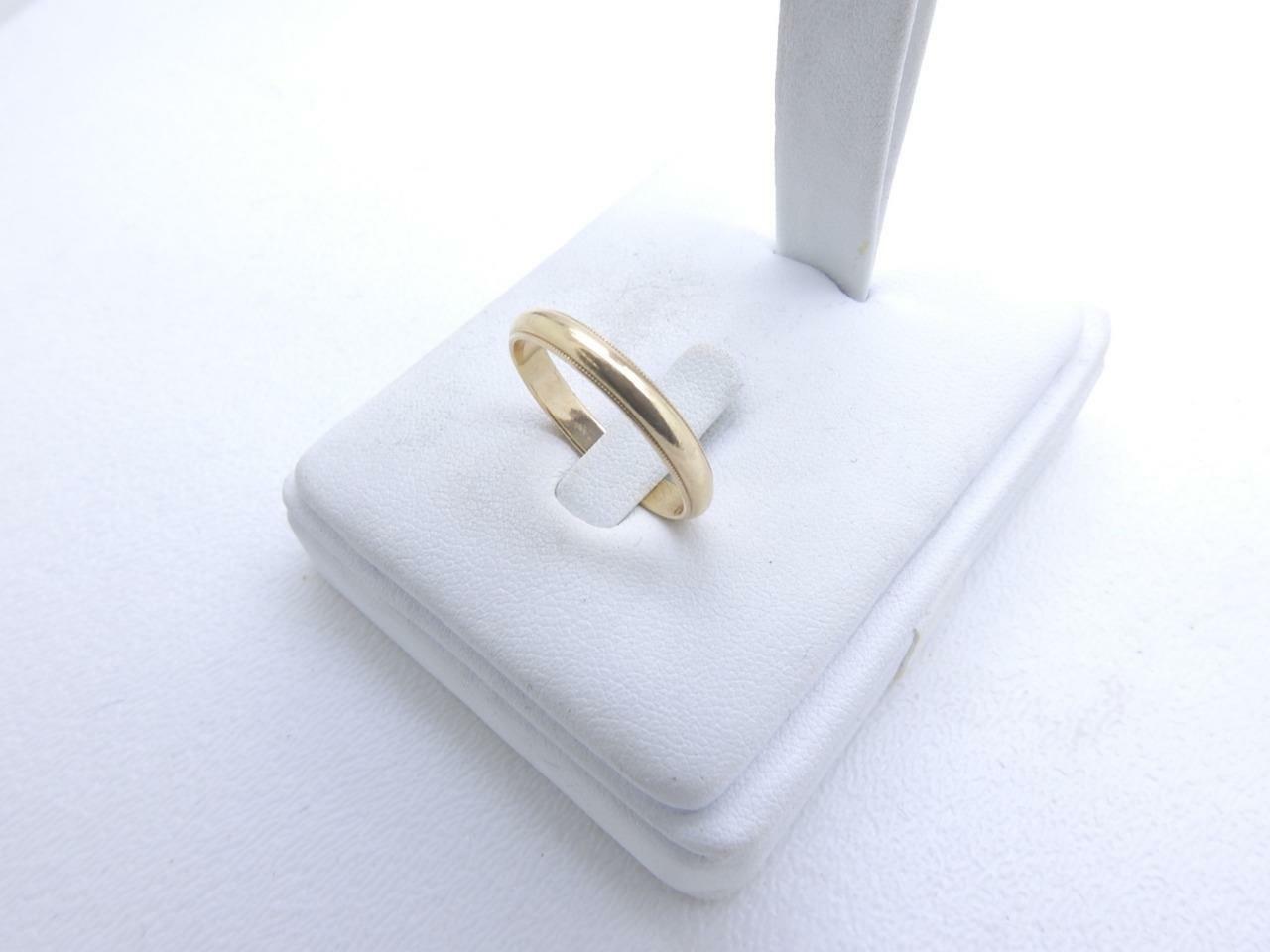 14k Yellow Gold 3.35 mm Traditional Wedding Band Ring 3.1 Grams Size 9.25