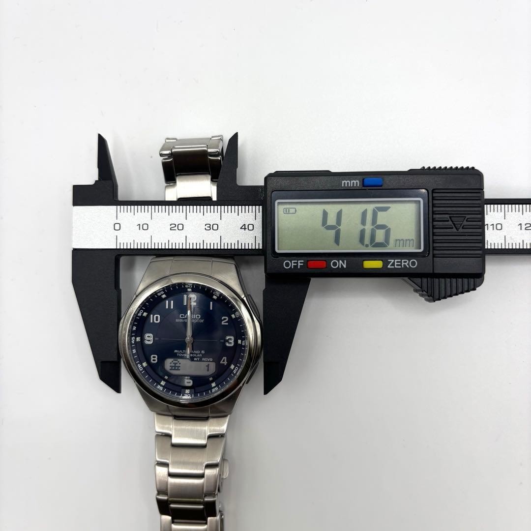 Excellent condition Casio radio-controlled solar watch WVA-M600 navy