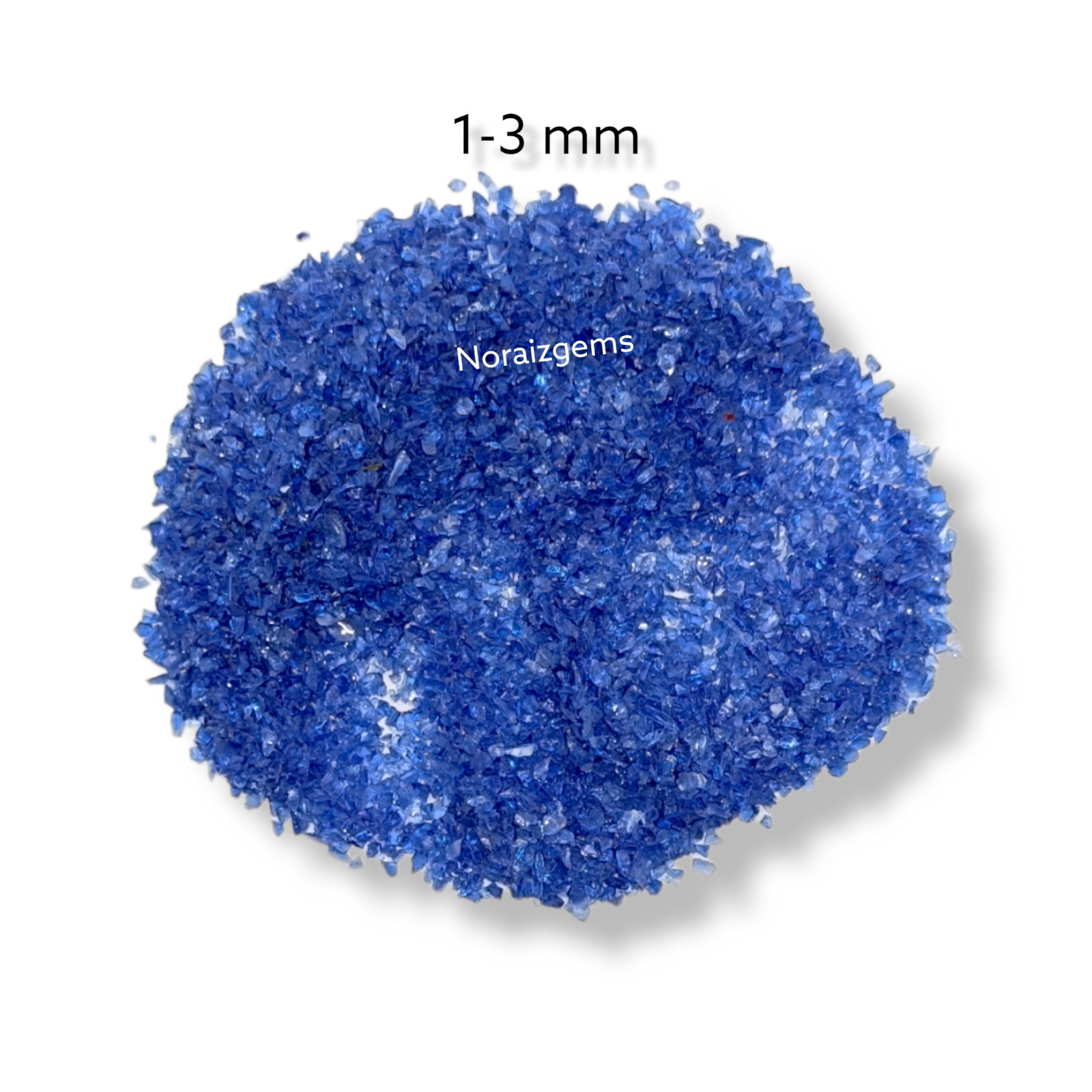 Crushed Blue Hydro Quartz Gemstone Coarse For Woodworking, Ring Inlay, Resin Art