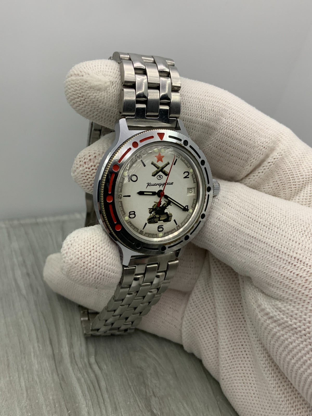 Military Soviet Men’s Watch Vostok Komandirskie Wostok Automatic USSR Russia