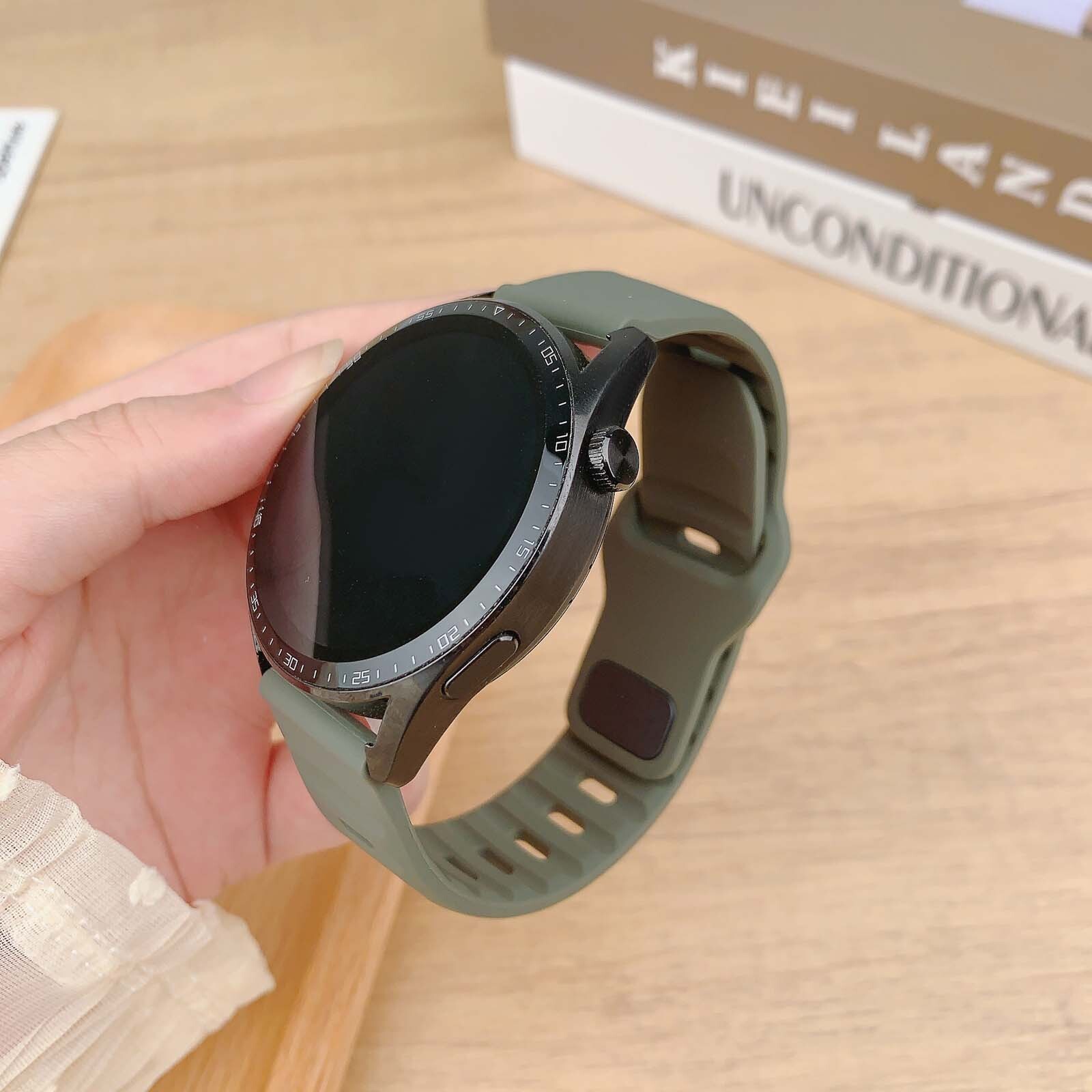 For Samsung Galaxy Watch 7 6 5 Pro 4 FE Soft Liquid Silicone Sport Band Strap