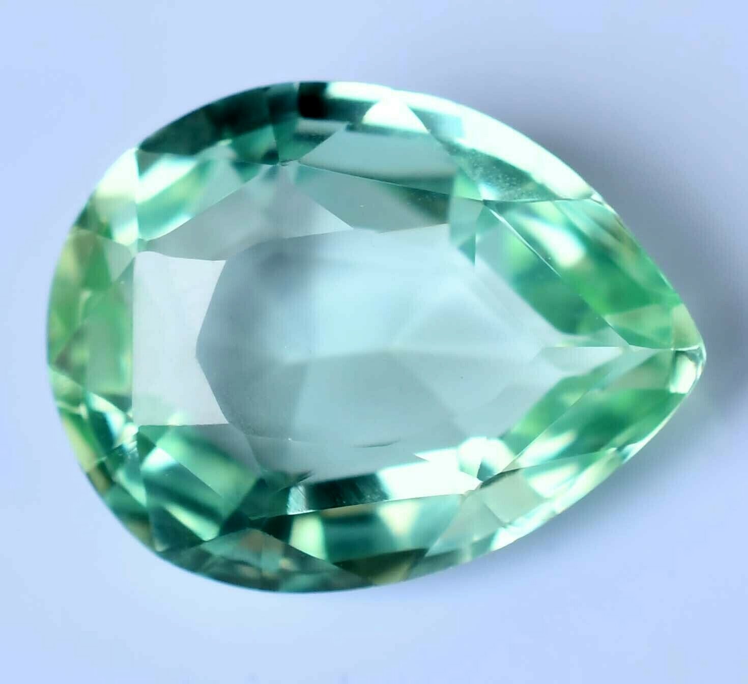 Natural Montana Green Sapphire 11.25 CT Certified Stunning Treated Gemstone