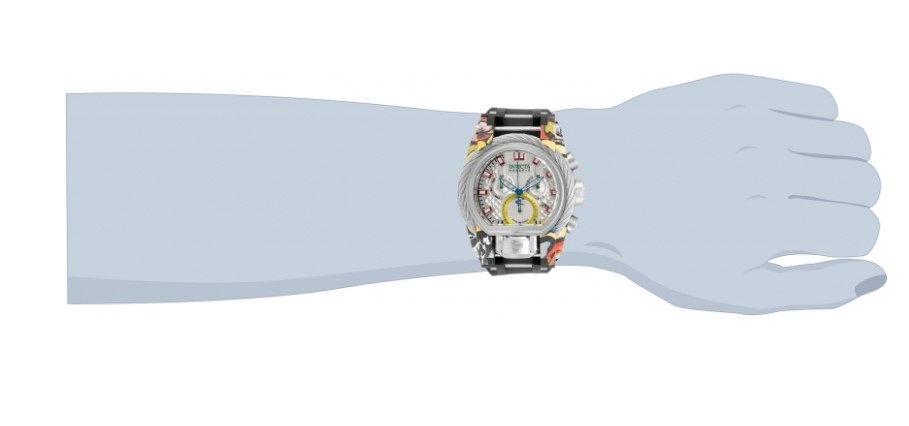 Invicta Reserve Bolt Zeus Magnum 52mm Graffiti Hydroplated Chrono Watch 32803