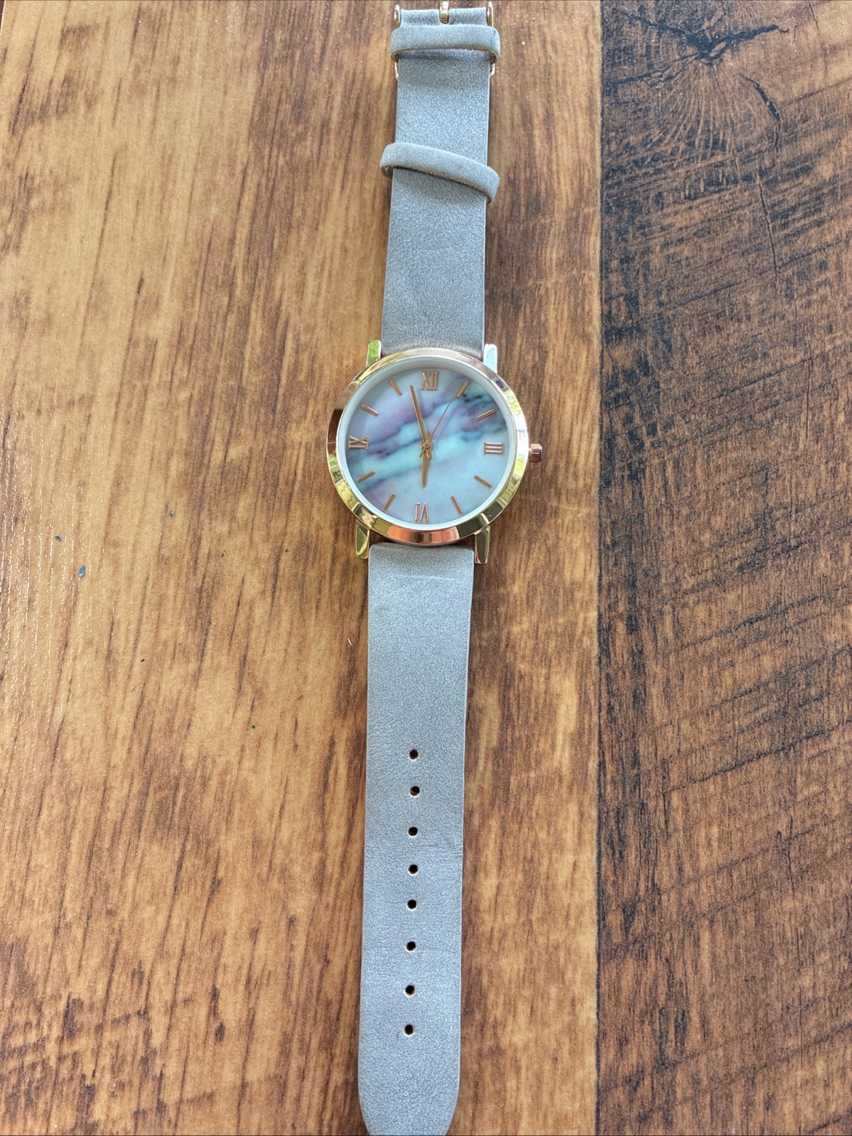 Accutime Watch Corp Rainbow Marbled Women’s 39mm Watch New Battery 9”