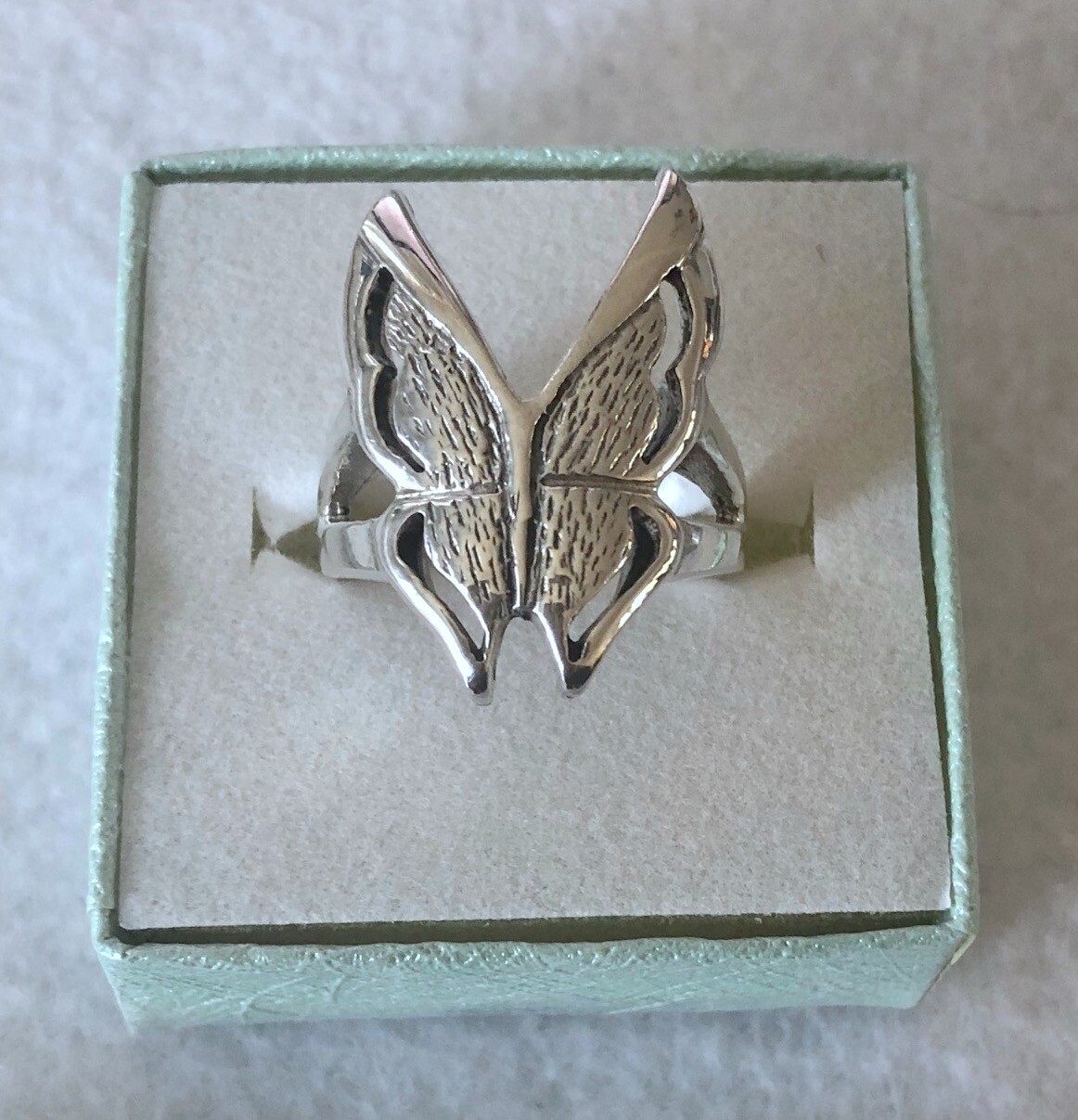 Wildthings Sterling Silver Butterfly Ring Sizes 6-7-8