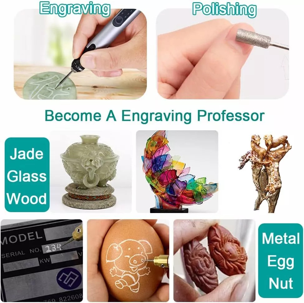 Engraving Pen with 33Bits Electric Cordless Rotary Tools Professional Engraver