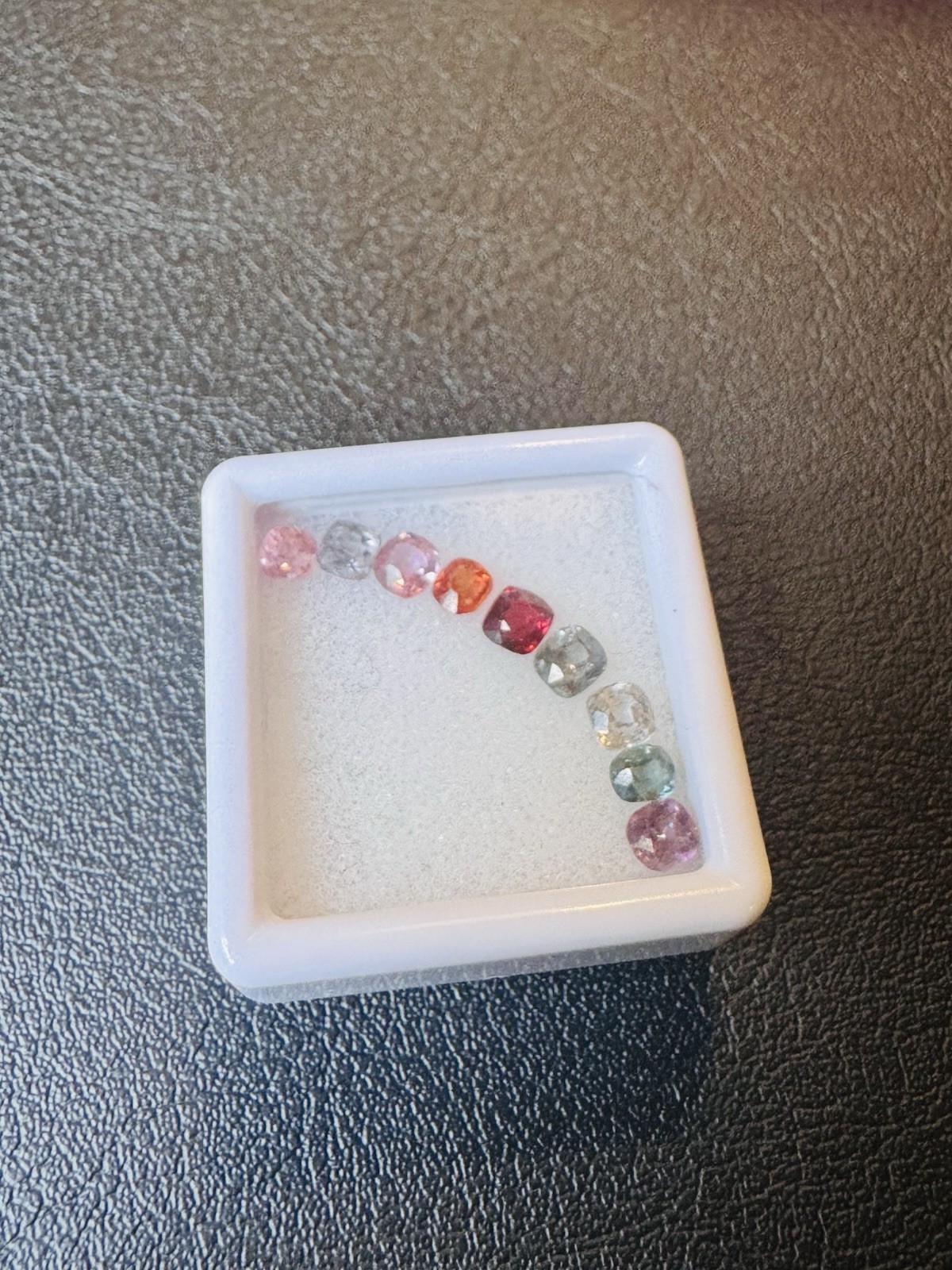 Natural, unheated Burmese fancy-colored spinel; seller based in the USA.