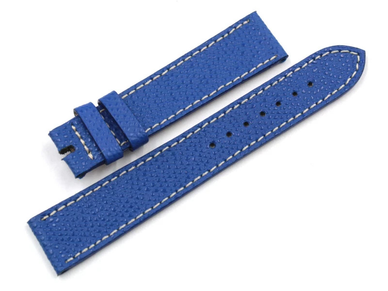 Genuine Leather Strap Blue Handmade Made Italy Various Sizes Excellent Quality New