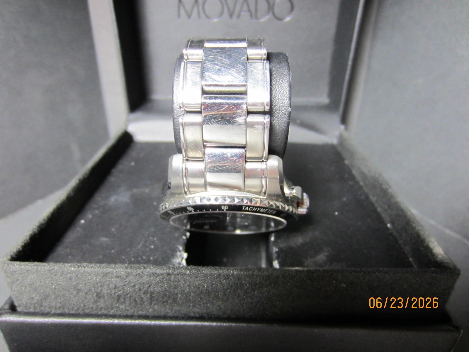 Movado Series 800 Men’s Swiss Chronograph Steel Bracelet Watch 42mm – Silver