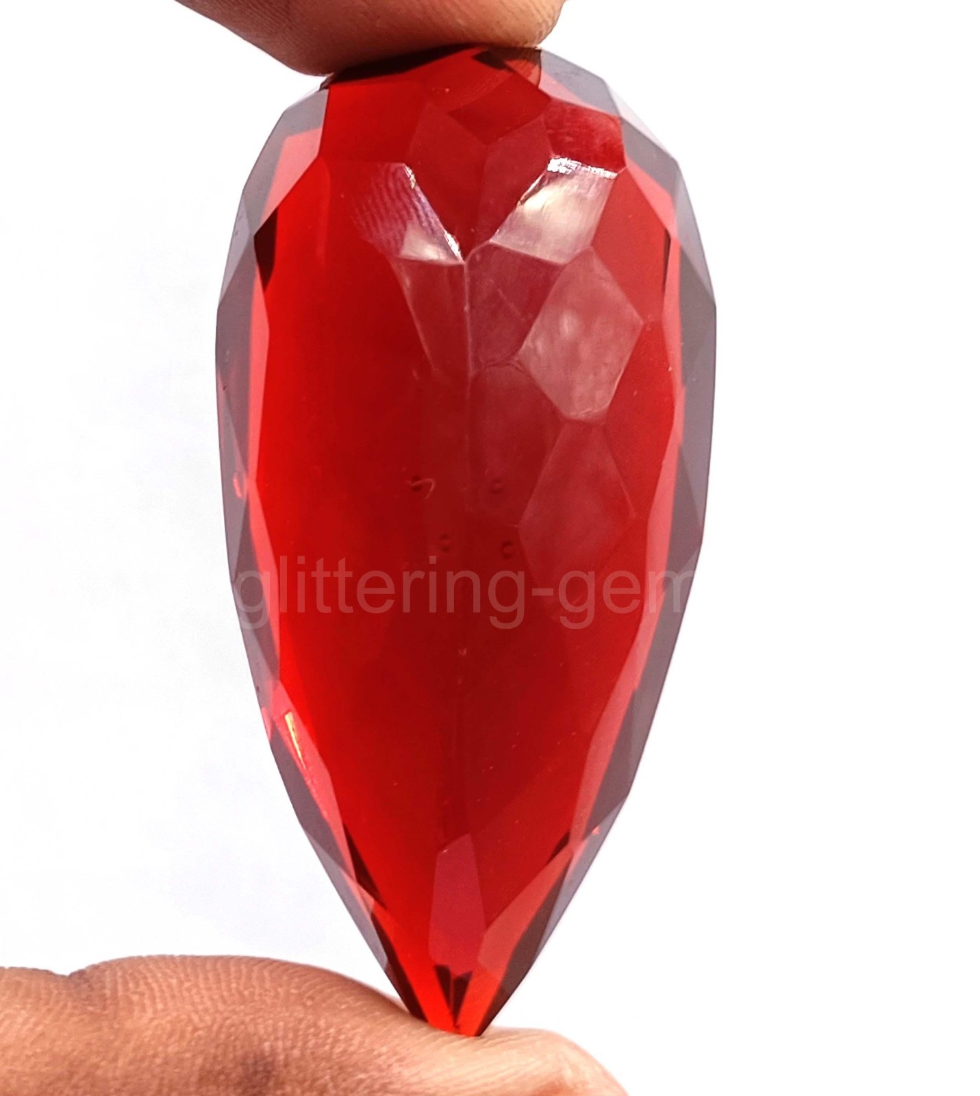 Natural 135.0 Ct Certified Brazilian Red Topaz Pear Cut IGL Loose Gemstone 5JSX