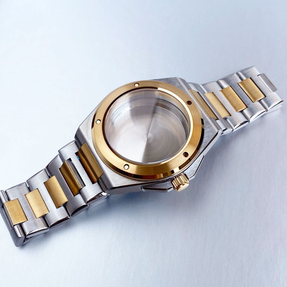 Tandorio 40mm Stainless Steel 10ATM Sapphire Glass Watch Case Fit NH35 ETA2824