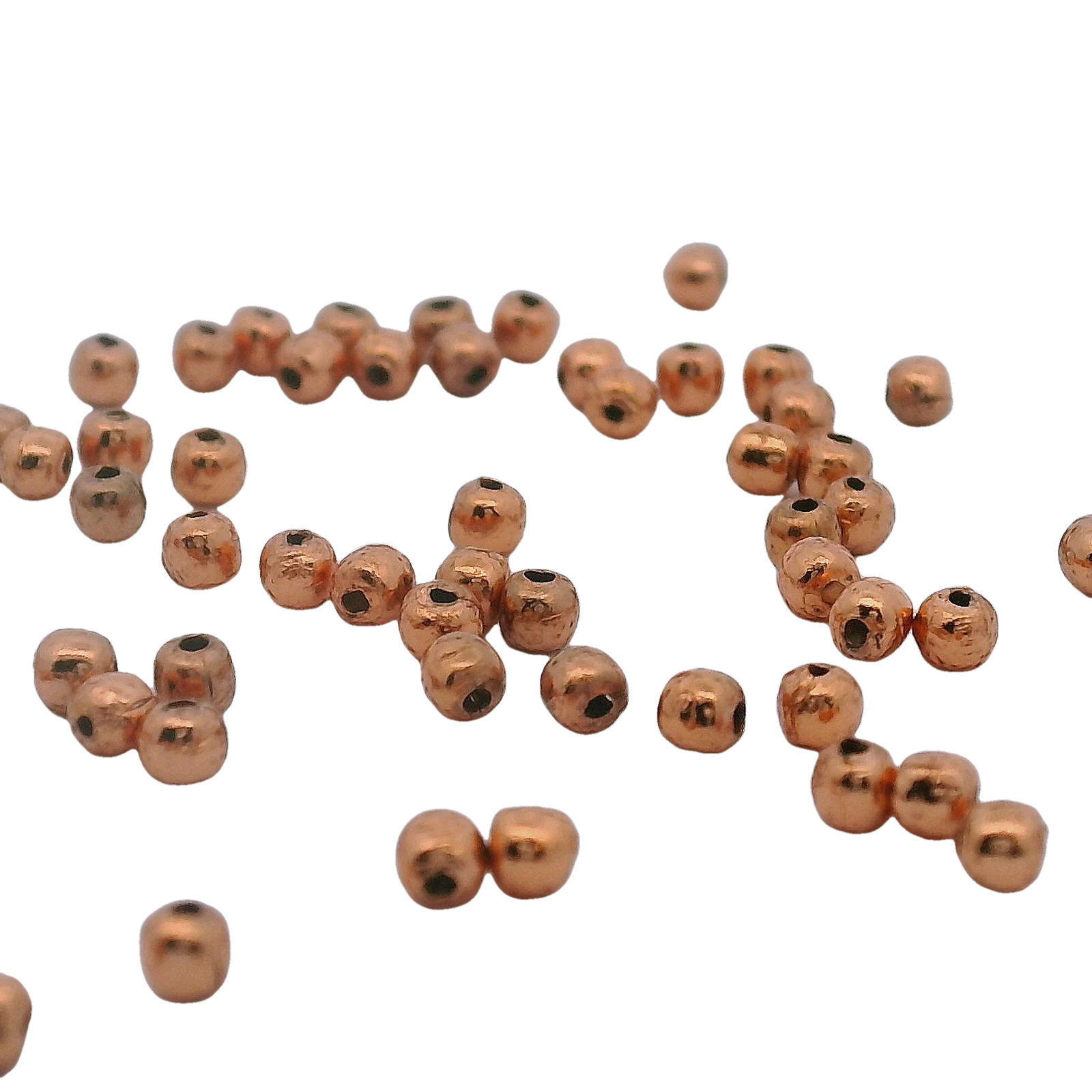 Gold Finished & Silver Plated Round Spacer Beads (2mm, 3mm, 4mm) – One Strand