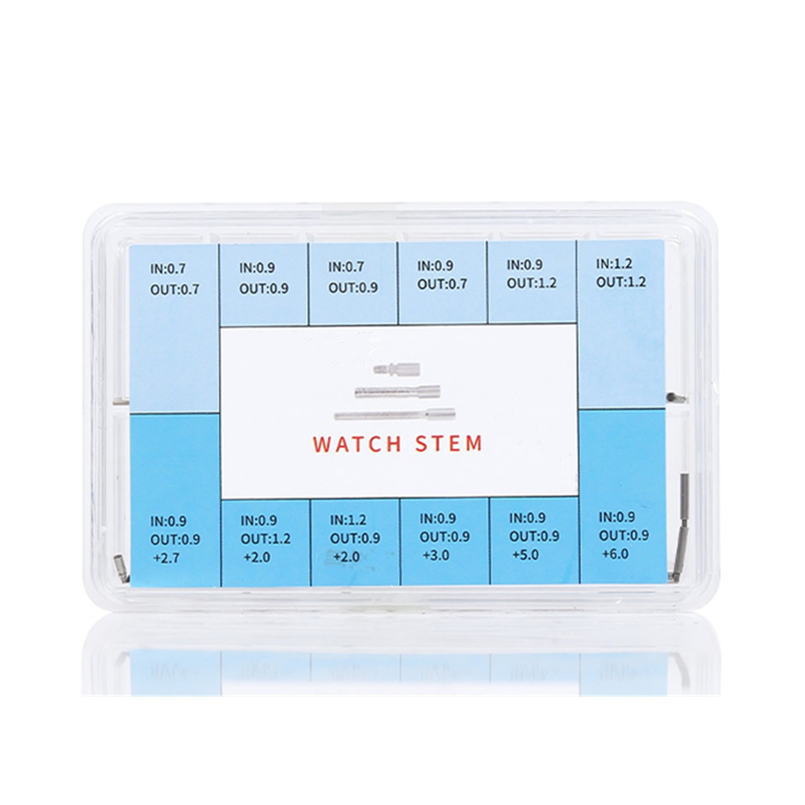60Pcs 12 Sizes Watch Winding Stem Extender Watch Stem Extender Repair Part