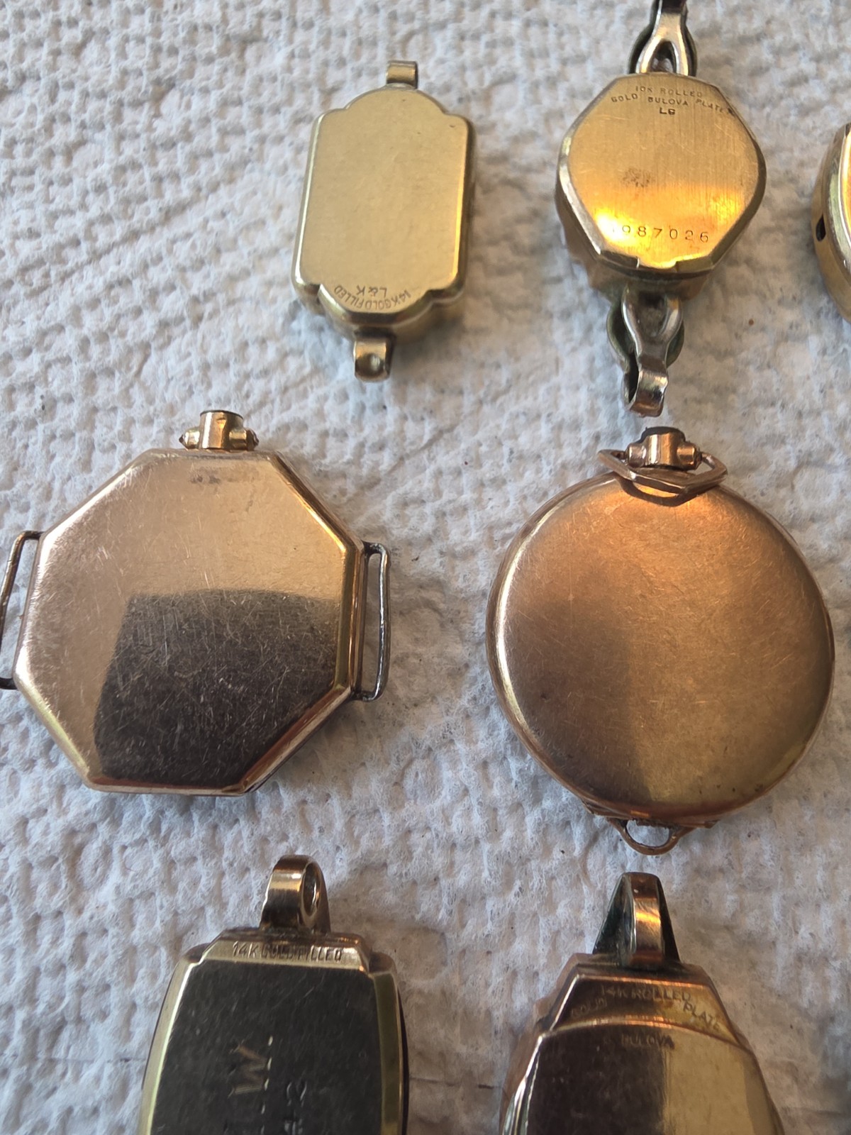 GOLD FILLED LADY WRIST WATCH CASES 35 Grams SCRAP GOLD RECOVERY LOT