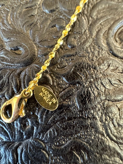 Vintage American Showcase Gold Tone Twisted Rope Chain Bracelet 7.5″ Made in Kor