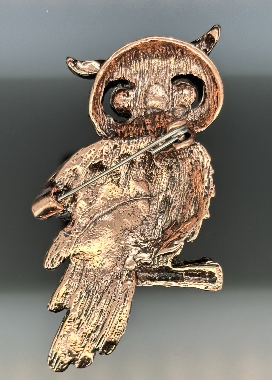 Lot of 4 Vtg Owl Bird Pins Brooches And Pendent Rhinestones Mixed Metals