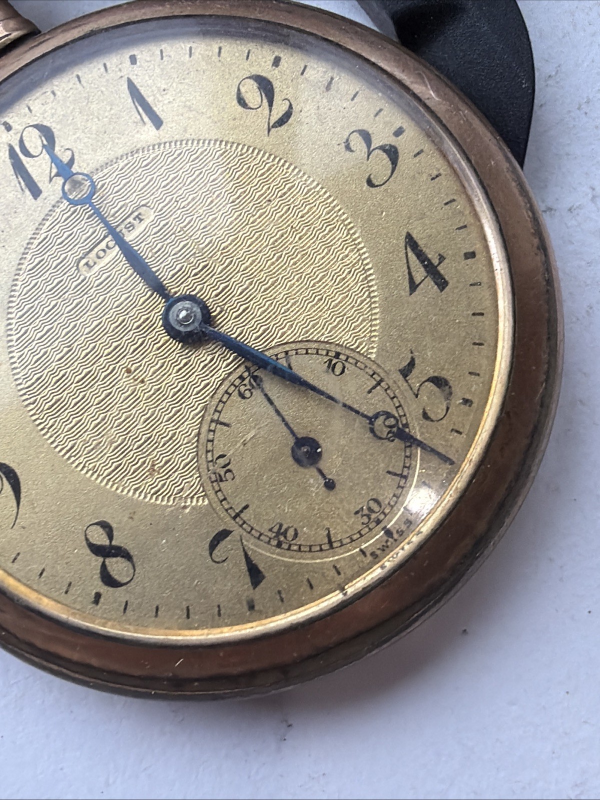 AS87 VTG 10 Years Gold Filled Winding Locust Pocket Watch For Repair Sold As Is