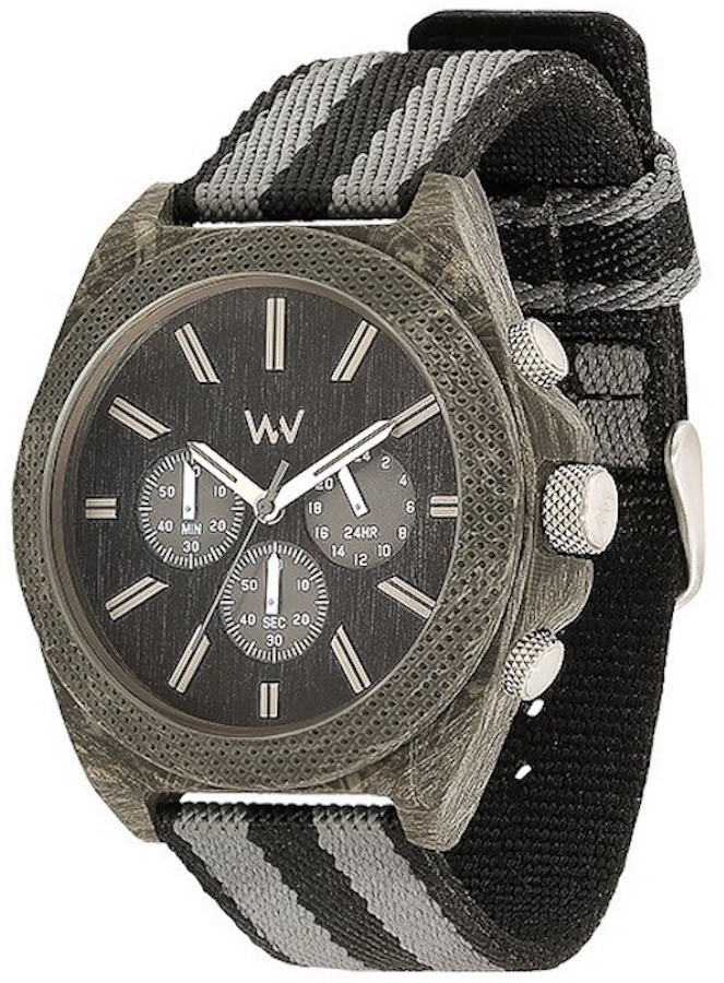 WeWOOD Phoenix Chrono Teak Black Watch – No Import Fees – FedEx Shipping
