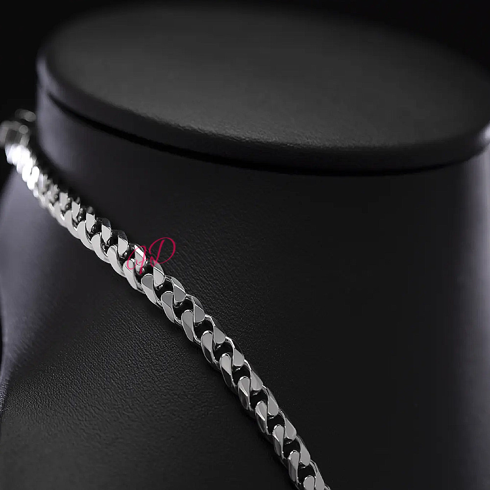 950 Platinum Mens Miami Cuban Chain Width 5 MM Necklace Length 20 Inches