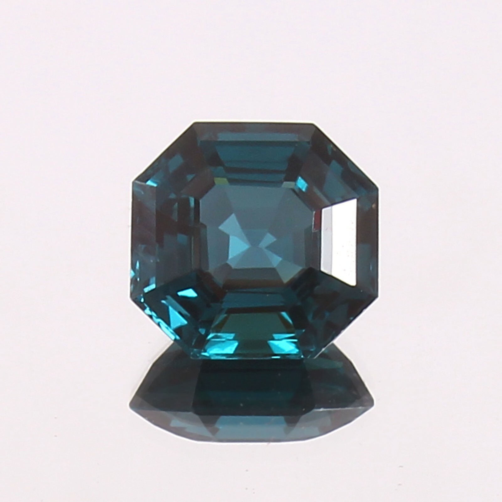 Natural Transparent Indicolite Blue Green Tourmaline Asscher Cut Loose Gemstone