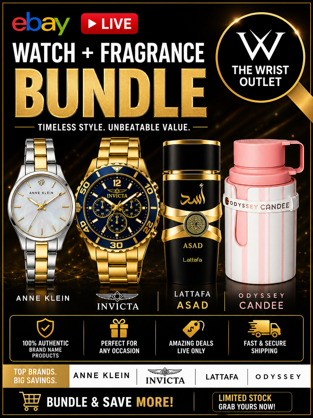 #021 – INVICTA WATCH + FRAGRANCE BUNDLE – THEWRISTOUTLET AS SEEN ON SCREEN WATCH