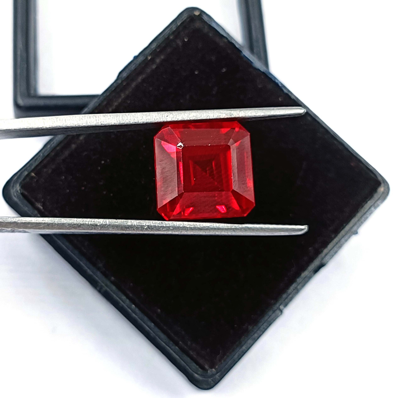 Gorgeous 15 Ct Natural Red Ruby EGL Certified Emerald Cut Loose Gemstone MND