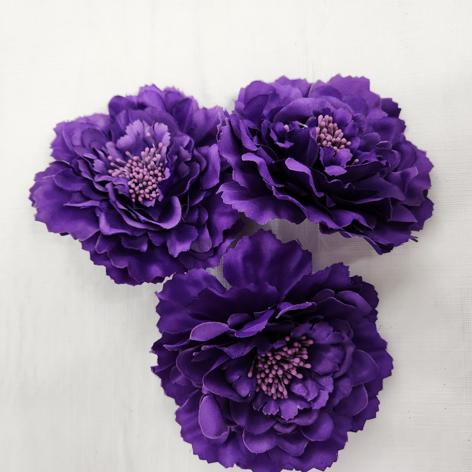 Purple Flowers Pin On Or Alligator Clip Wedding Hair Accessories