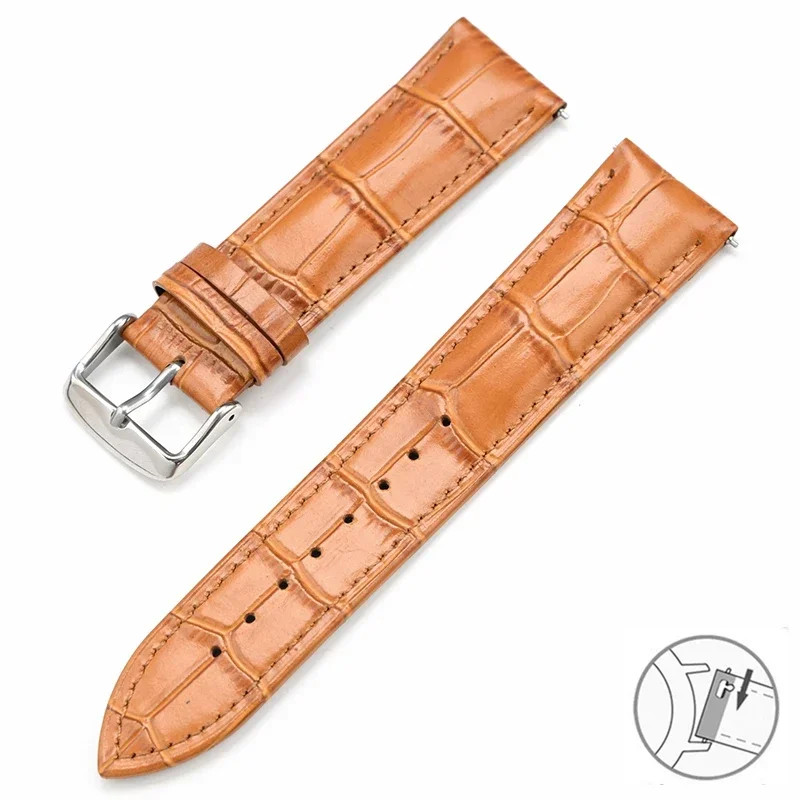 Watch Repair Genuine Cowhide Quick Release Strap Fit Tissot Watches