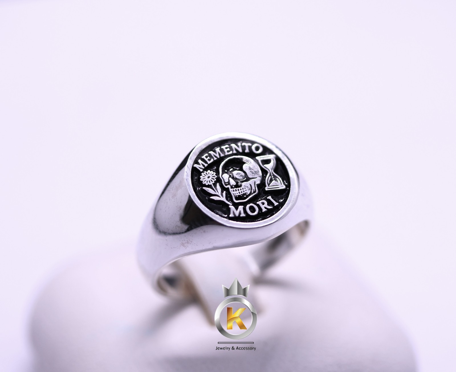 MEMENTO MORI Signet Ring Silver Ring Silver 925 MEMENTO MORI