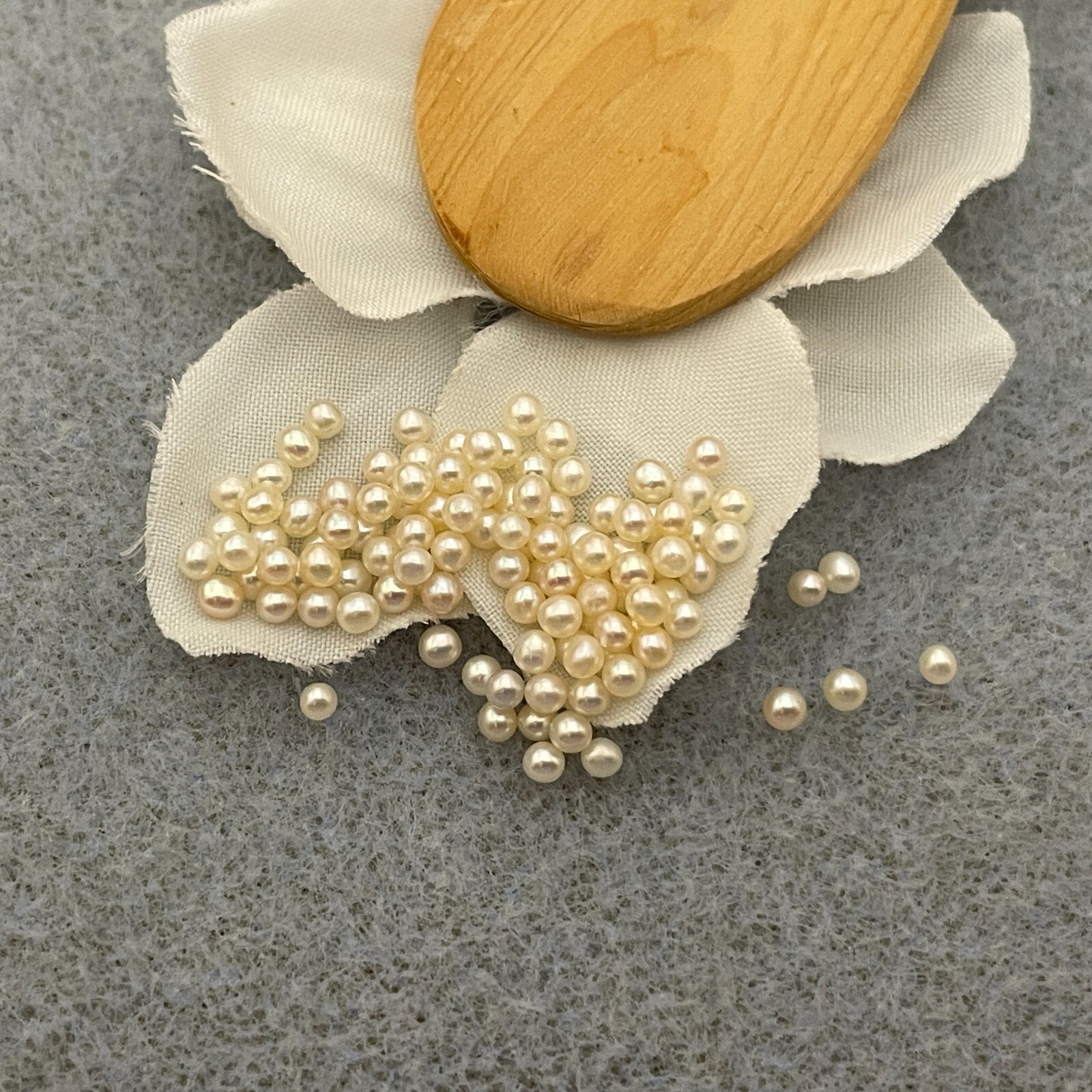 5 UNDRILLED Rare AAA F.W. Tiny Seed Pearls ~2.0-2.2 mm, Victorian Jewelry Repair