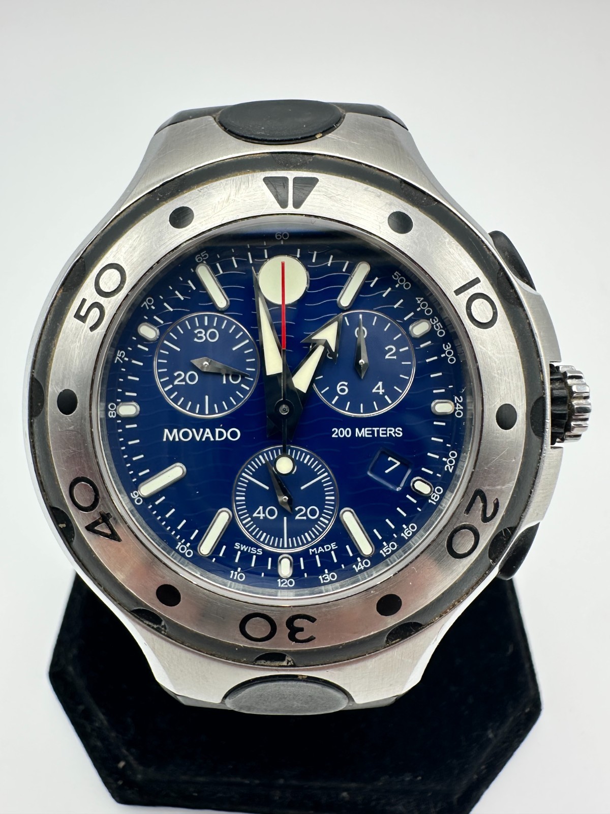 MOVADO Series 800 Chronograph, 45mm Quartz Watch, Ref. 84 C5 1896.1; Free Ship!