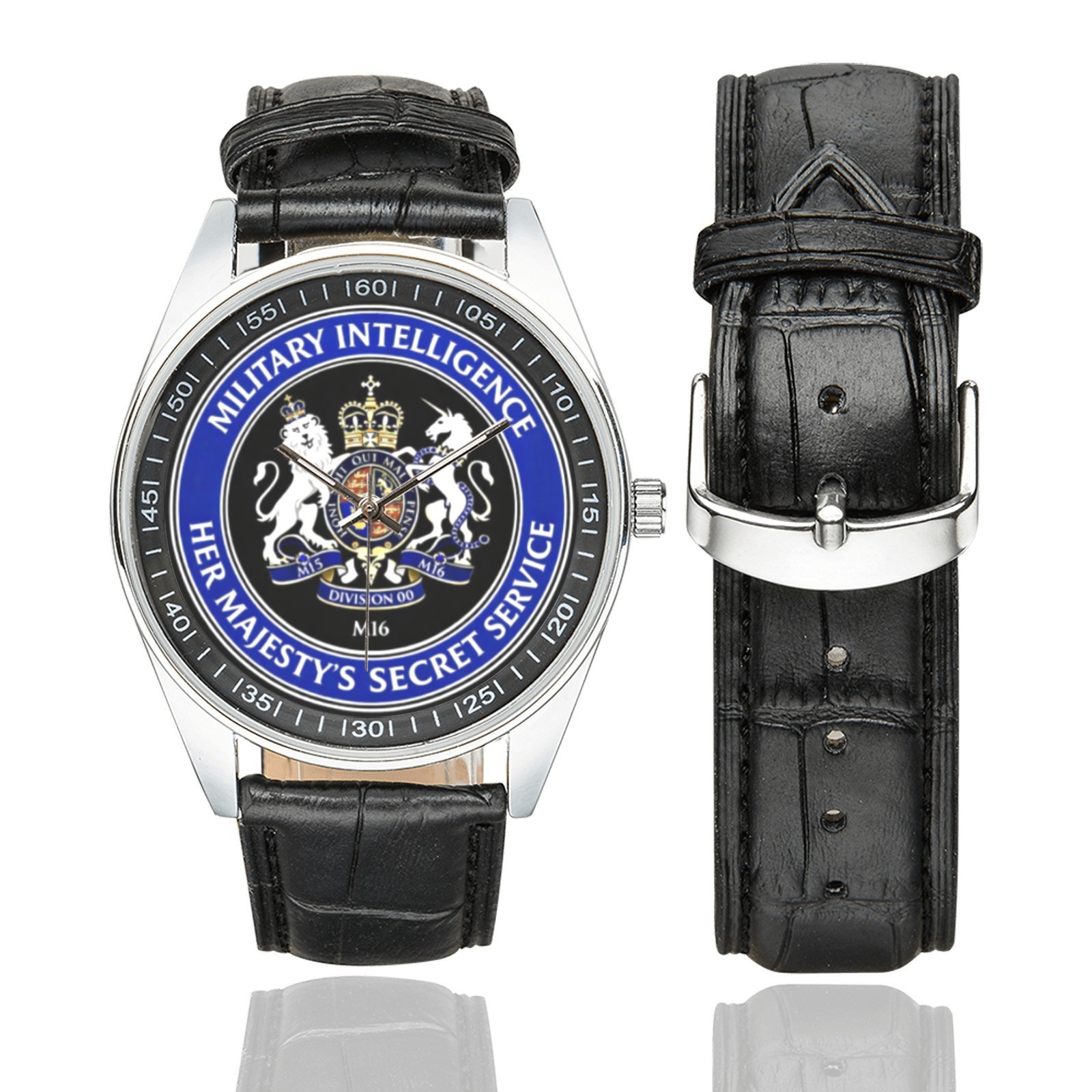 JAMES BOND MI6 Watch 007 Logo Unisex Casual Timepiece in Red Box