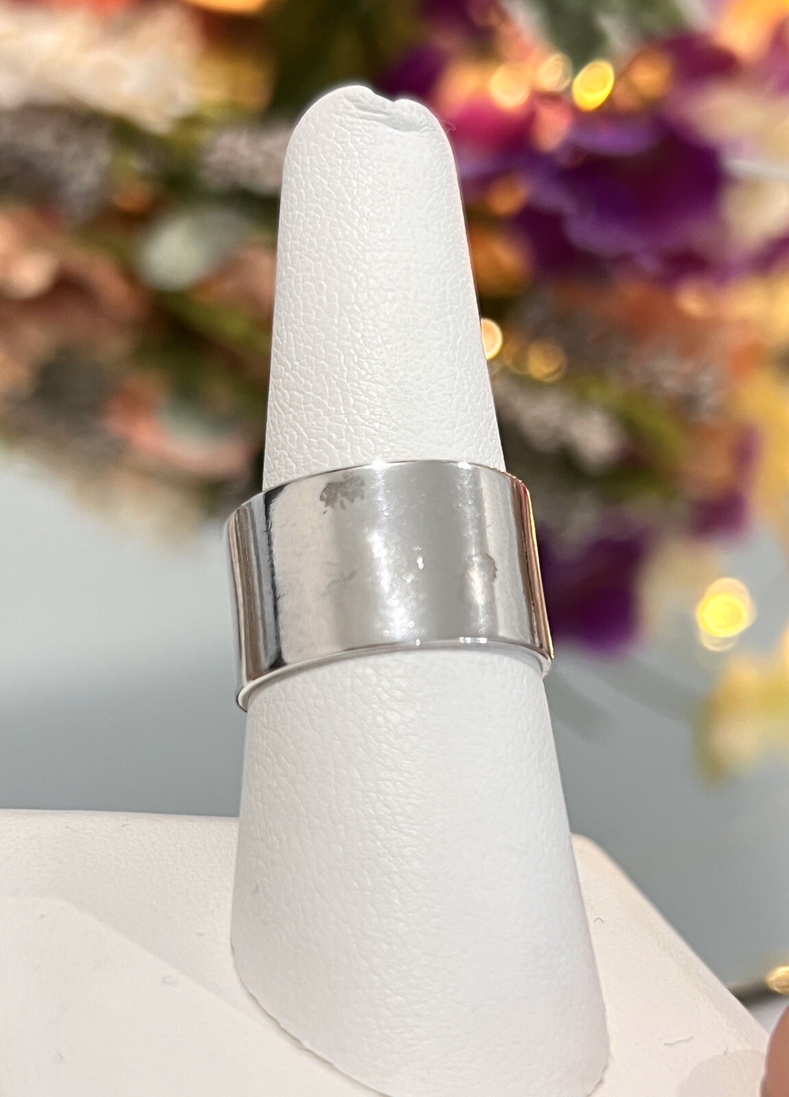 Sterling Silver Designer Luli Hamersztein Israel Blue Roman Glass Ring Size 8