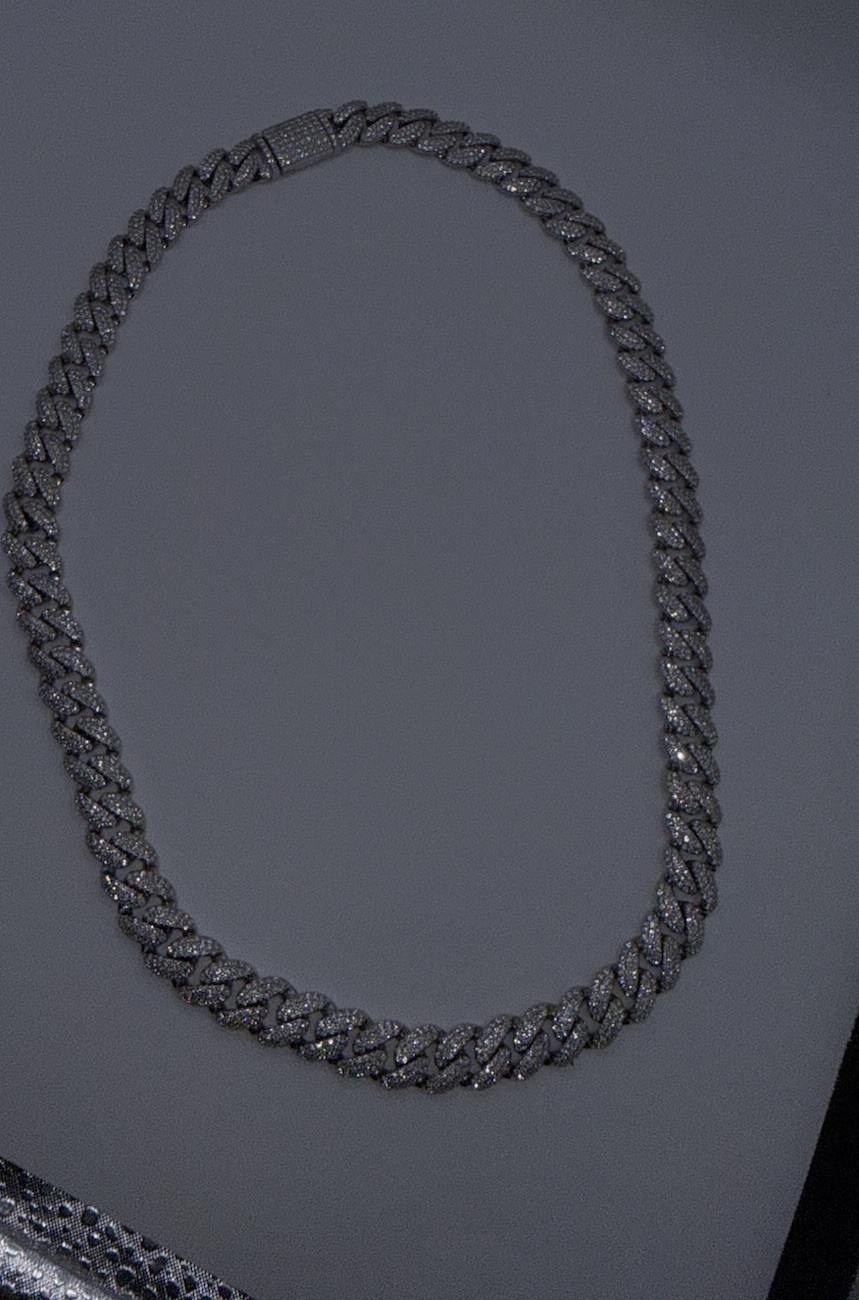 12.3mm VVS Moissanite Miami Cuban Link Chain – Solid 925 Sterling – 22” – 140g