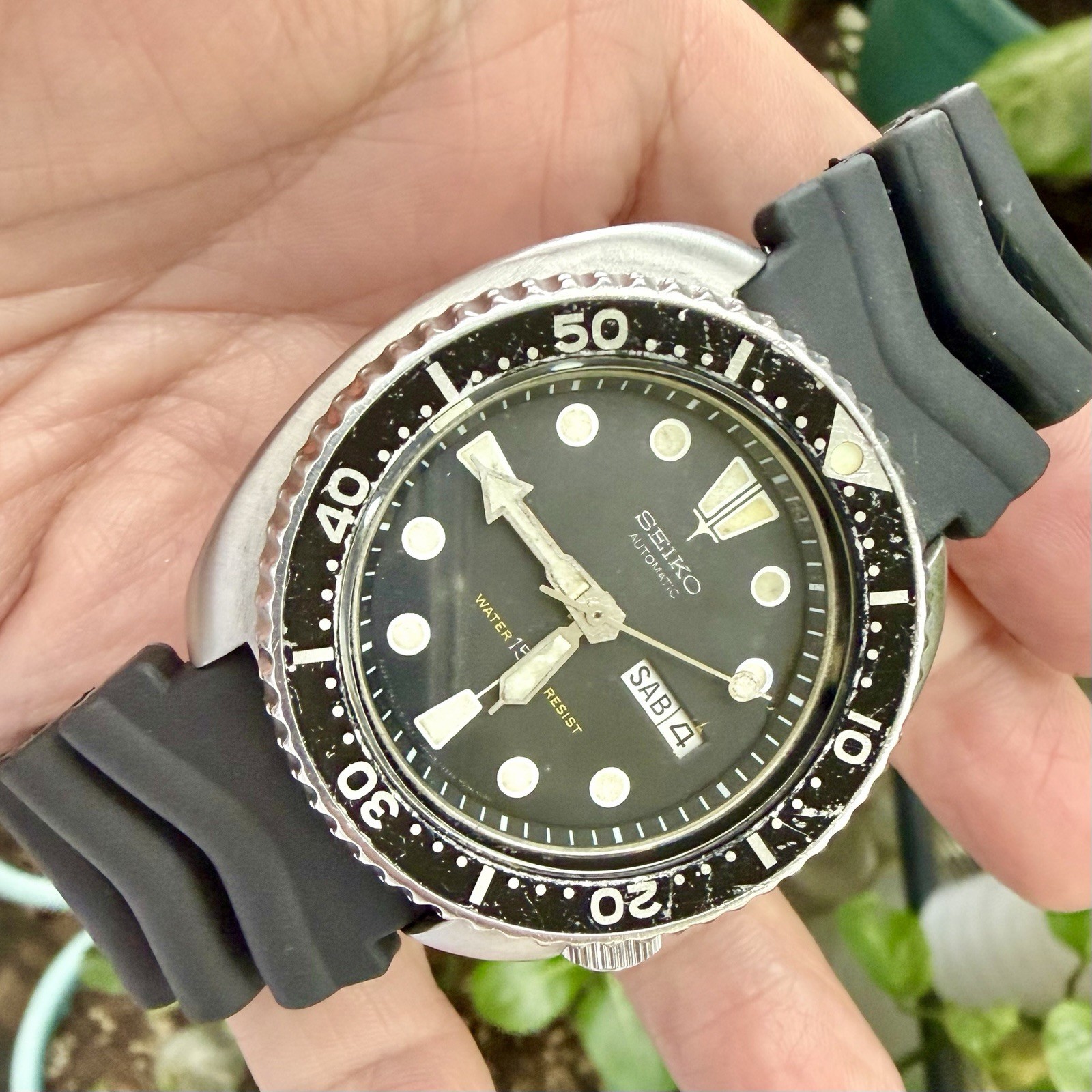 Vintage Seiko Turtle 6309-7040 Non Suwa Automatic Diver Watch Unbuffed! OG Head!