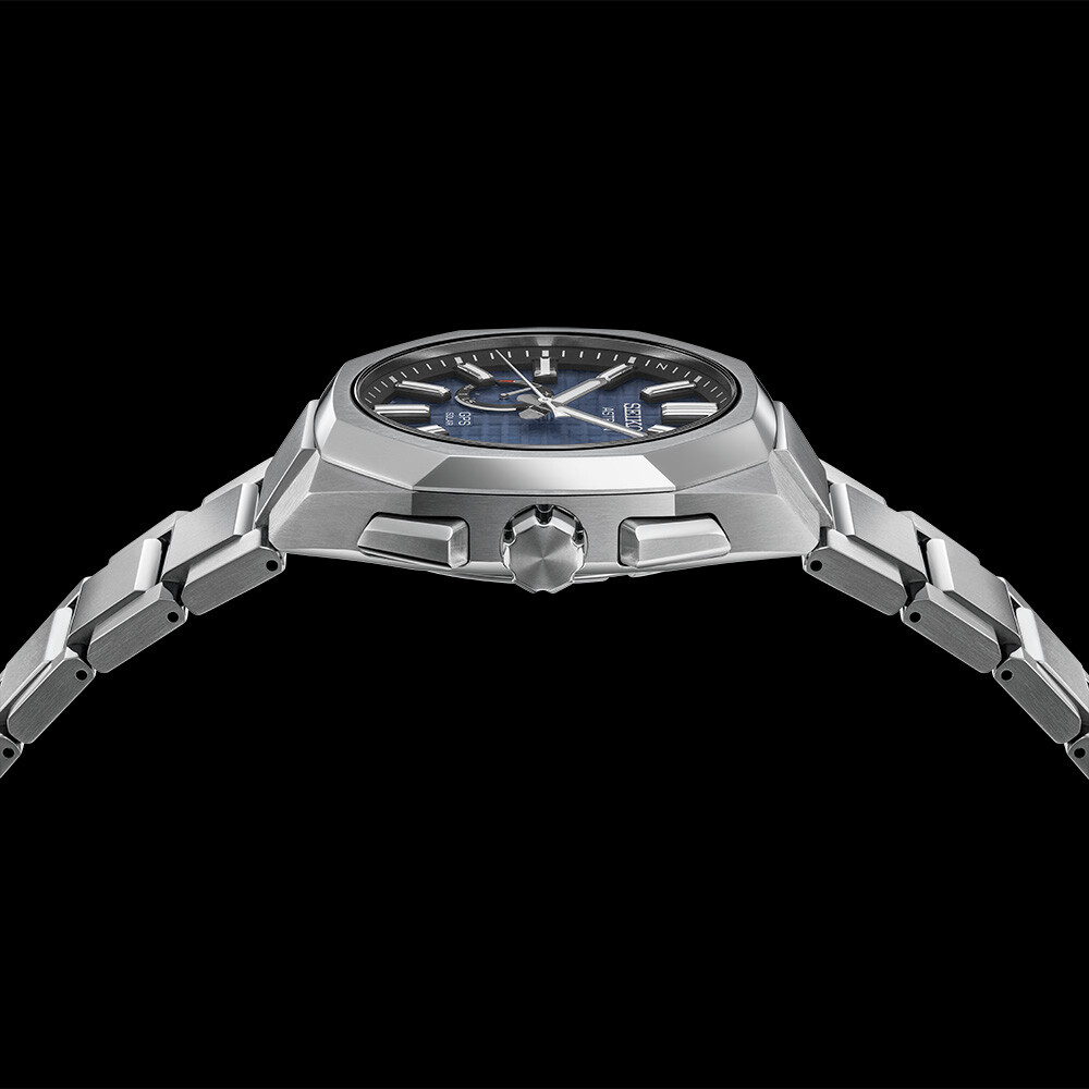 SEIKO ASTRON SBXD013 NEXTER Titanium GPS Radio Solar Watch Blue Gray Dial 41.2mm