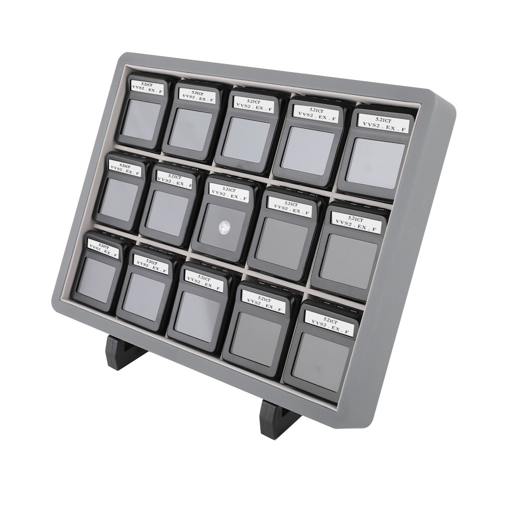 GemTrue Diamond Display Box Set with logo inter-changeable stone details card