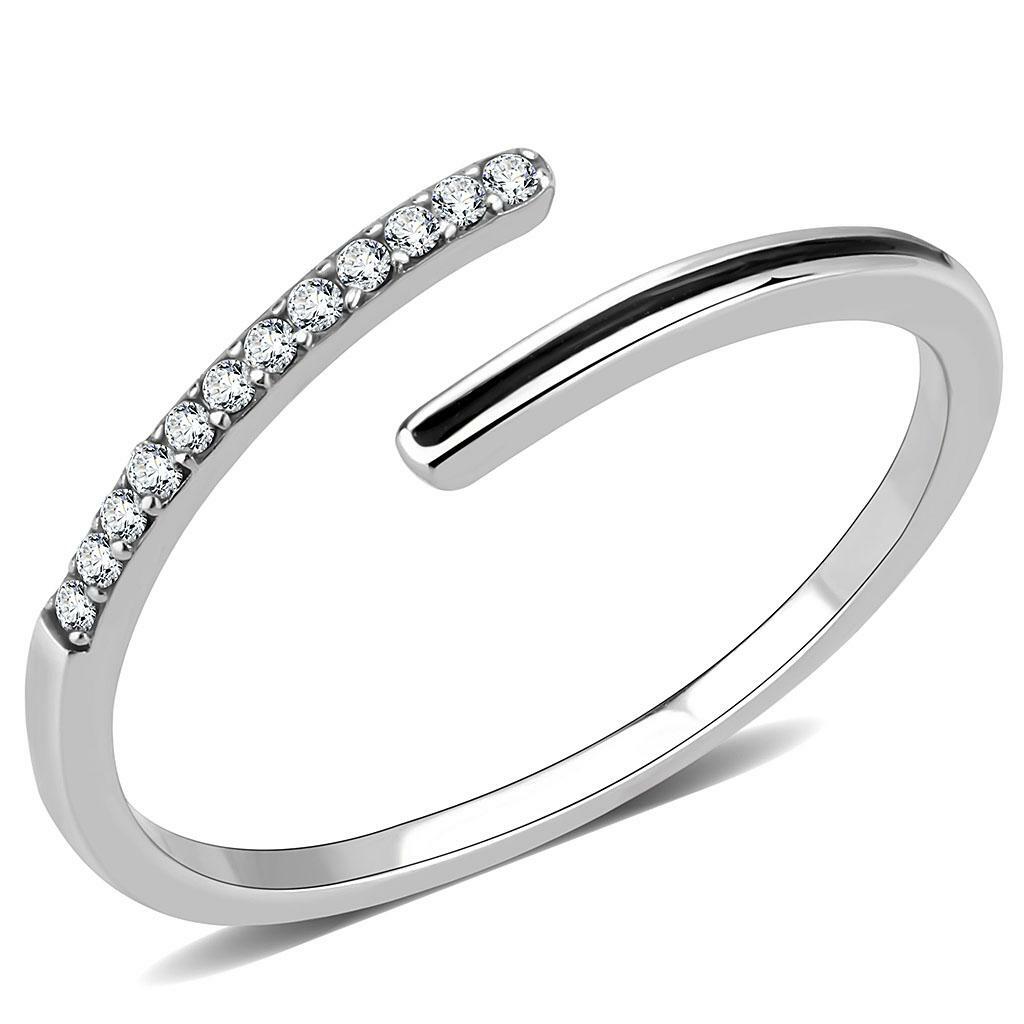 DA312 – No Plating Stainless Steel Ring with Epoxy in Jet