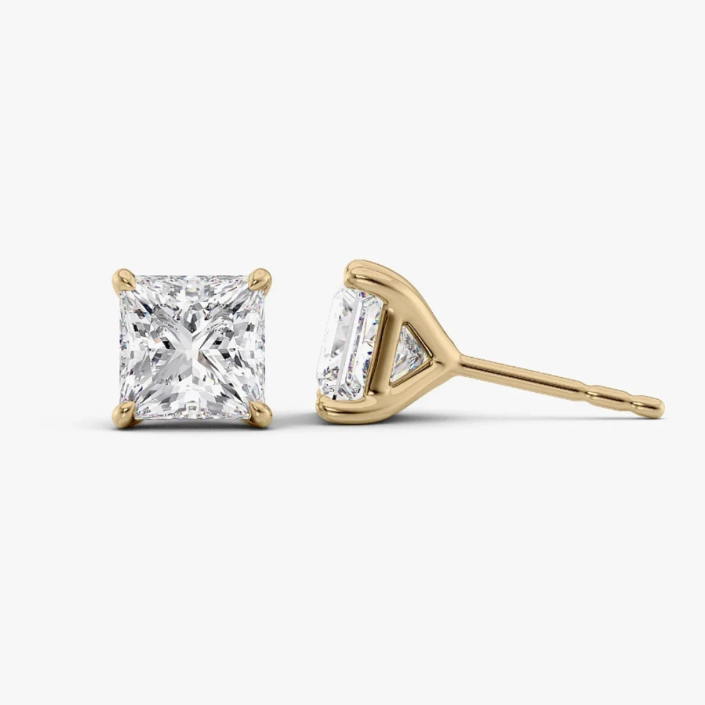 PRINCESS CUT 3.00 CT MOISSANITE,STERLING SILVER TOPS FOR REGULAR USE