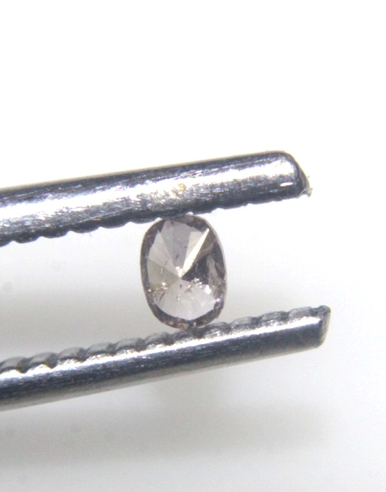 0.09Ct Natural Oval Shape Champagne Color Rose Cut Diamond 3.16×2.27×1.50 MM
