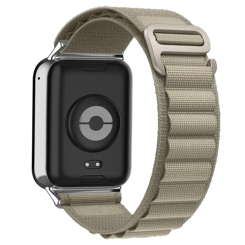 Weave Nylon Wristband Strap for Xiaomi MiBand 8 9 Pro Red Mi Watch 4 Fabric Band