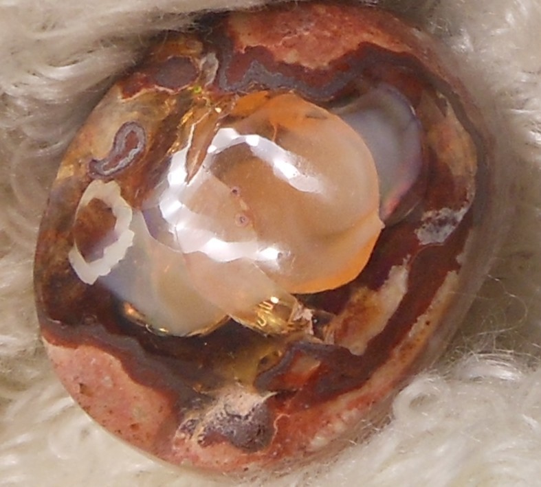 11.70ct Mexican Fire Opal 17x14x7mm Natural Earth-Mined Stone