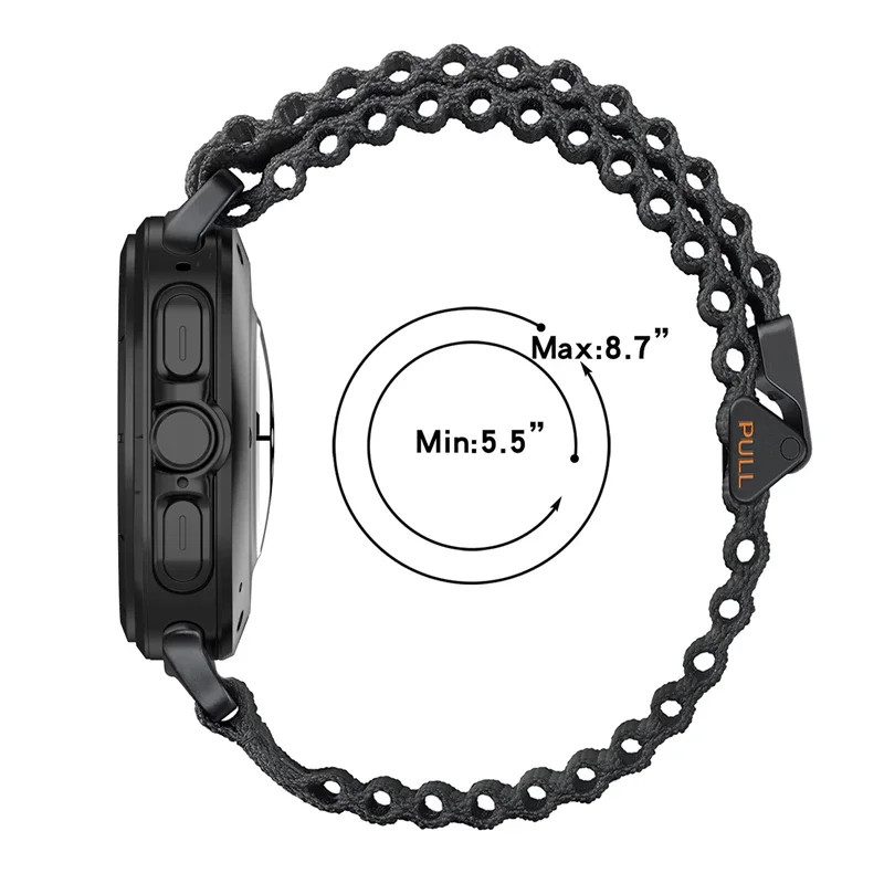 Trail Watchband Nylon Loop Strap for Samsung Galaxy Watch Ultra 47mm /Ultra 2025