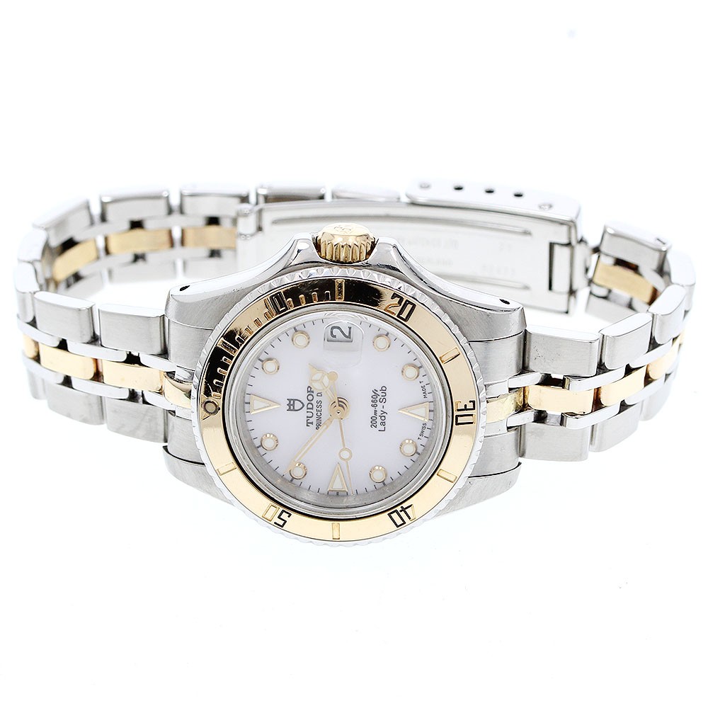 TUDOR Princess Date Lady Sub 96093 white Dial Automatic Ladies Watch_963407