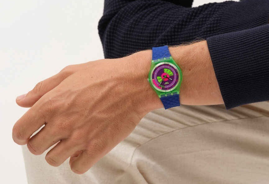 [swatch] NEON SKYCHART SO28G704 Day Date Quartz NEW