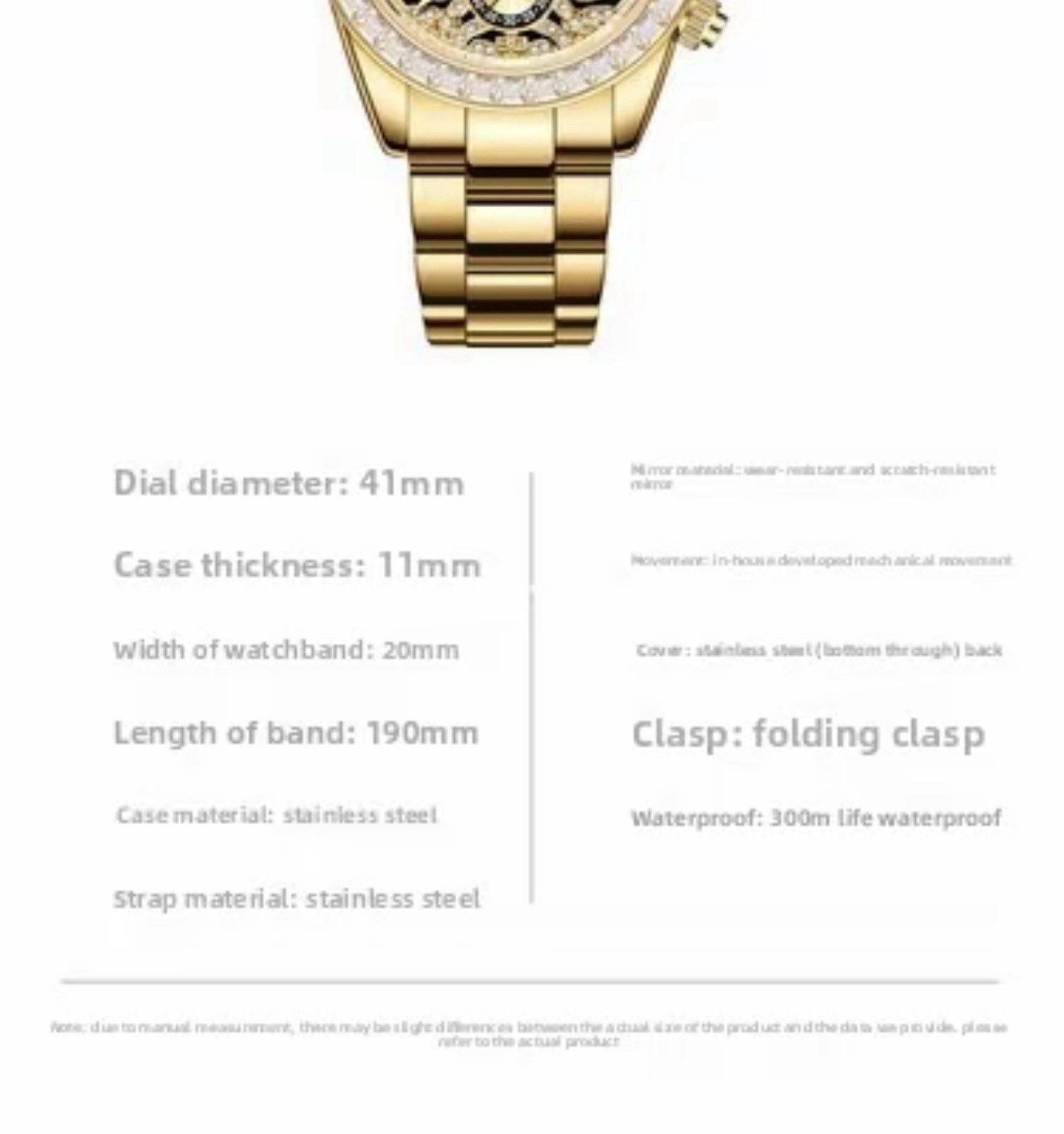 SKYSEED Men’s Sapphire Mechanical Watch, Fashion Luminous “Tiger Dee” Luxury