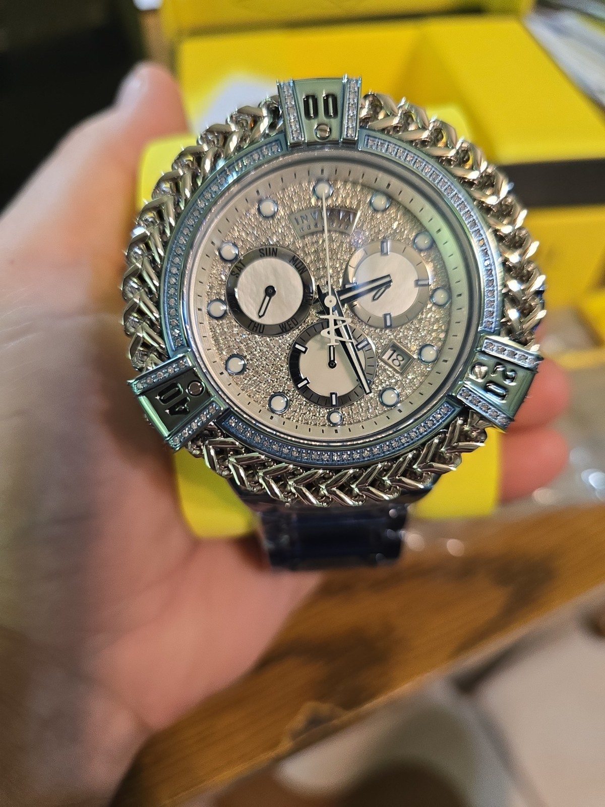 New Invicta Reserve Bolt Hercules 34282 Lim Ed Ice Blue Ronda Z60 539 Gen Diamon