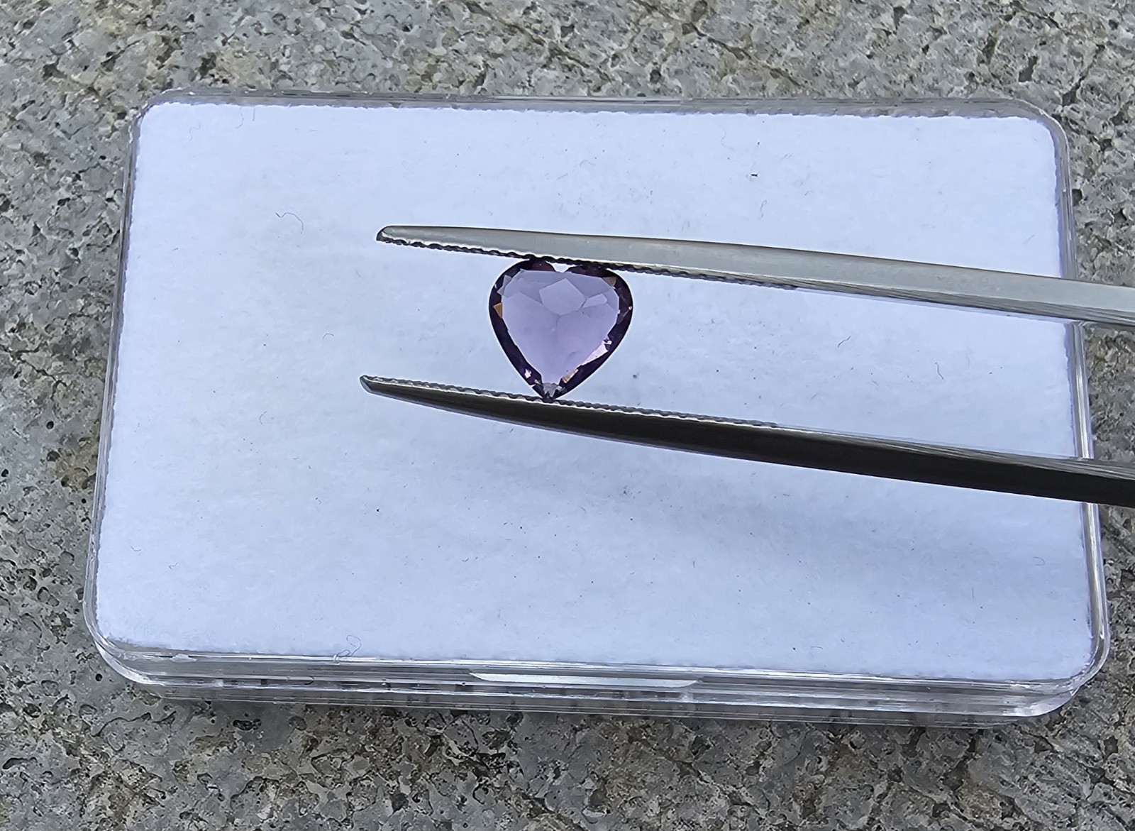 Amethyst 6.5mm X 6.9mm Heart Shape Loose Stone!