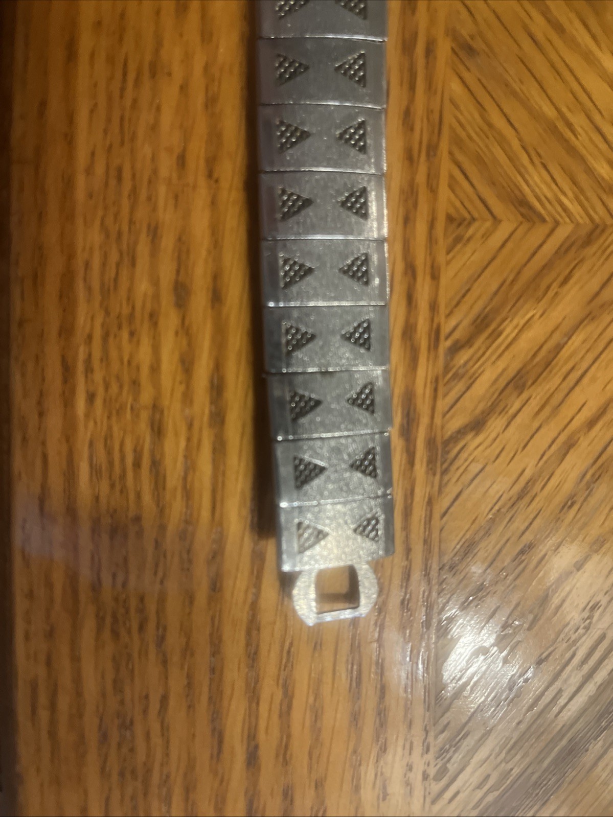 Vintage 7 1/2” Art Deco Link Bracelet – No Signature Or Markings Type Of Metal ?
