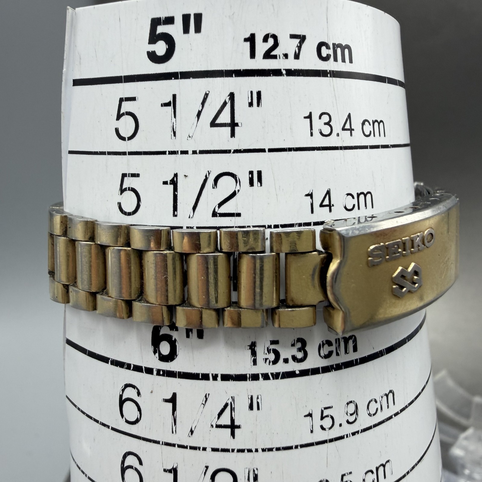 Seiko SQ Watch Women 25mm Champagne Dial Gold Tone Daydate 2626-0159 New Battery